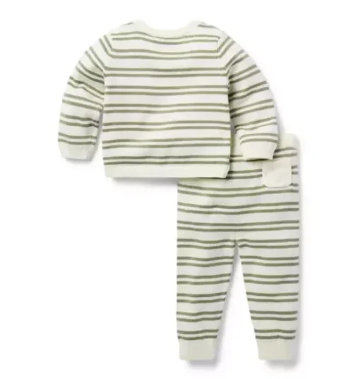 Baby Striped Knit Sweater Set