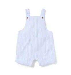 Baby Striped Linen-Cotton Overall
