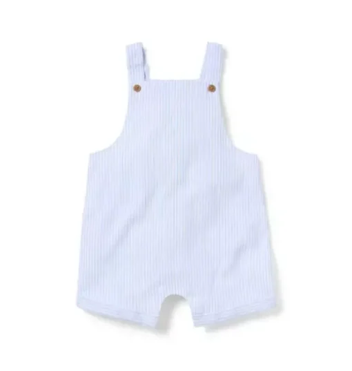 Baby Striped Linen-Cotton Overall