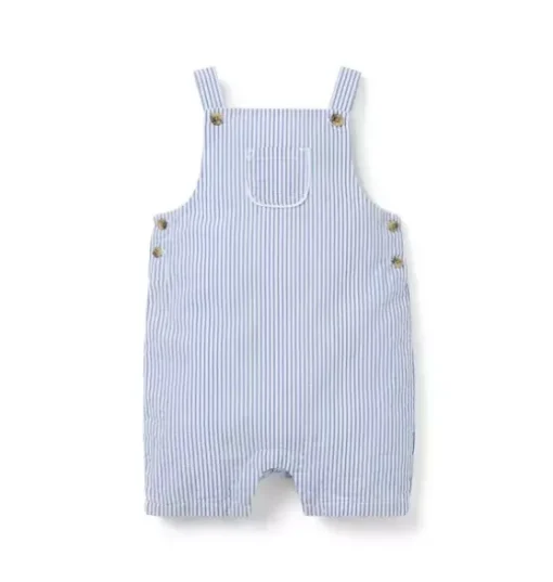 Baby Striped Seersucker Overall
