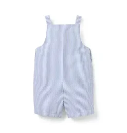 Baby Striped Seersucker Overall