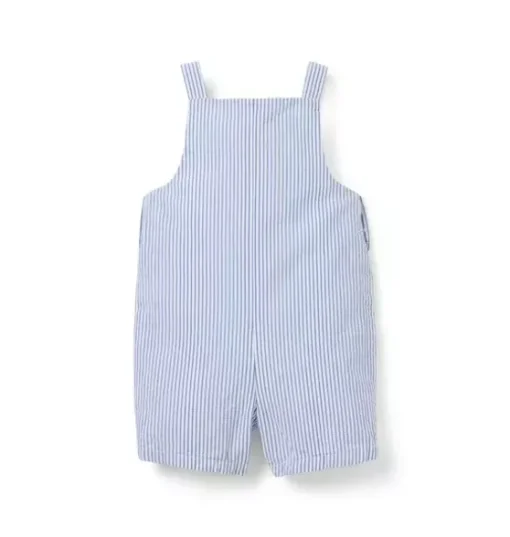 Baby Striped Seersucker Overall