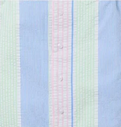 Baby Striped Seersucker Stripe Romper