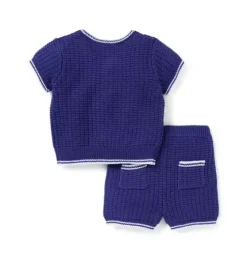 Baby Waffle Knit Matching Set