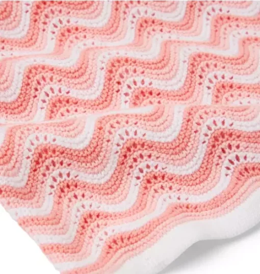 Baby Wavy Striped Crochet Matching Set
