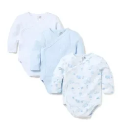 Baby Wrap Bodysuit 3-Pack