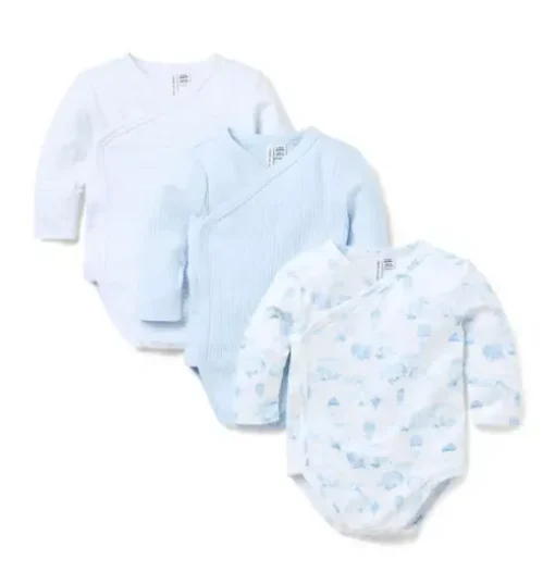 Baby Wrap Bodysuit 3-Pack