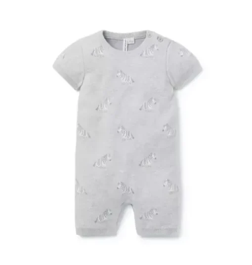 Baby Zebra Knit Romper