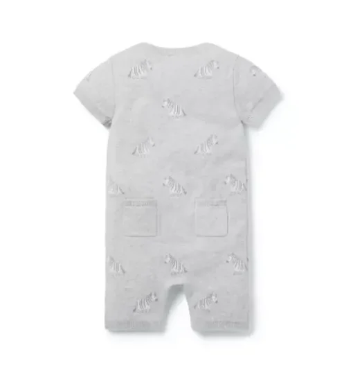 Baby Zebra Knit Romper