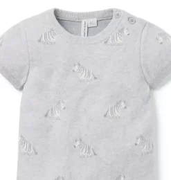 Baby Zebra Knit Romper