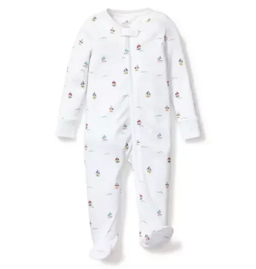 Baby's Pima Romper in Bateau