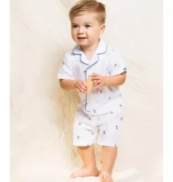 Baby's Twill Summer Romper in Bateau