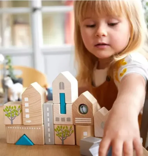 Bad Rodach 18 Piece Wooden Building Blocks