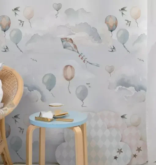 Balloons Fairytale Wallpaper
