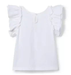 Beach Umbrella Ruffle Sleeve Tee