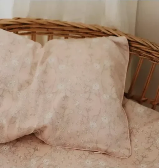 Bird's Song Toddler Pillow Set - Pink