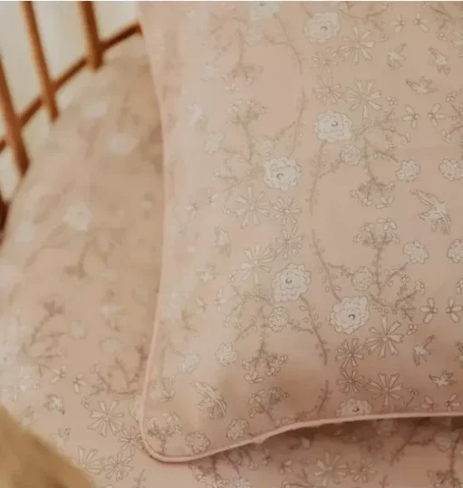 Bird's Song Toddler Pillow Set - Pink