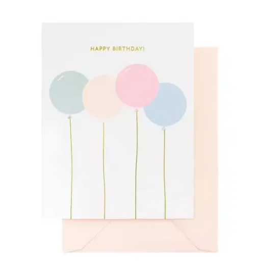 Birthday Balloons Greeting Card