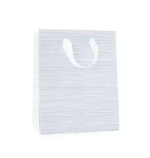 Blue Painted Stripe Gift Bag