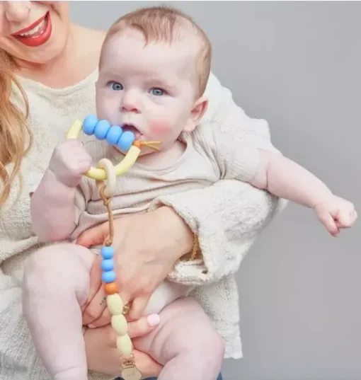 Bluebell Arch Ring Teether + Clip Set