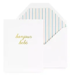 Bonjour Bebe Greeting Card