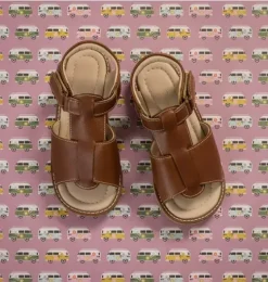 Boy Sandal Natural Brown