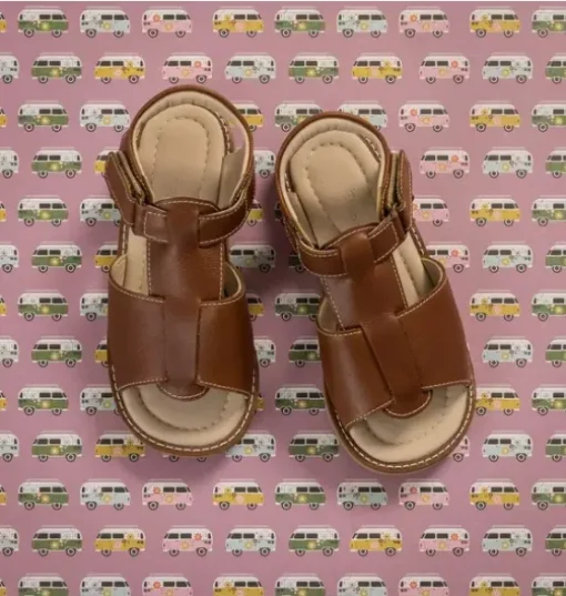 Boy Sandal Natural Brown