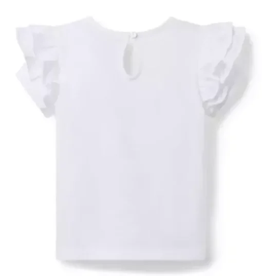 Butterfly Ruffle Sleeve Tee