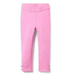 Button Cuff Ponte Pant