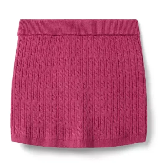 Cable Knit Sweater Skirt
