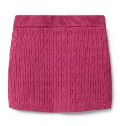 Cable Knit Sweater Skirt