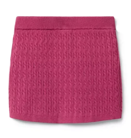 Cable Knit Sweater Skirt