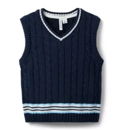 Cable Knit Sweater Vest
