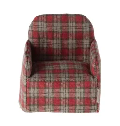 Chair, Mouse - Red checker