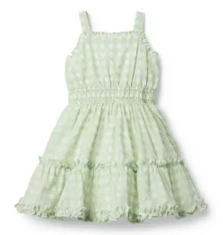 Checked Ruffle Dress