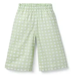 Checked Wide Leg Pant