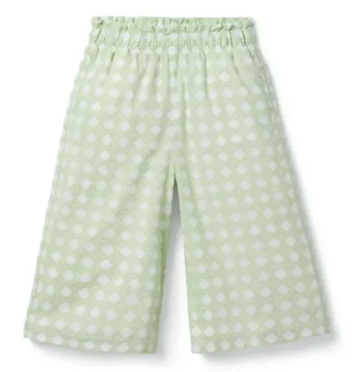 Checked Wide Leg Pant