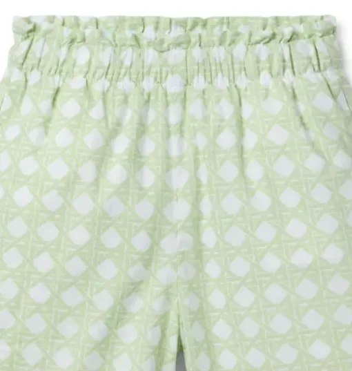 Checked Wide Leg Pant