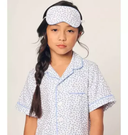 Children's Short Set in Bluehearts