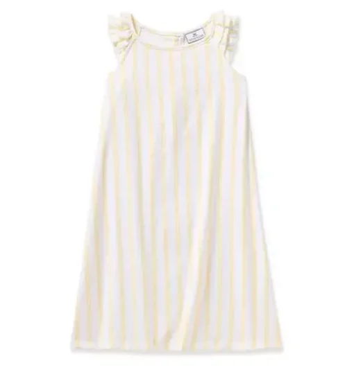 Children's Twill Nightgown in Sunny Stripe