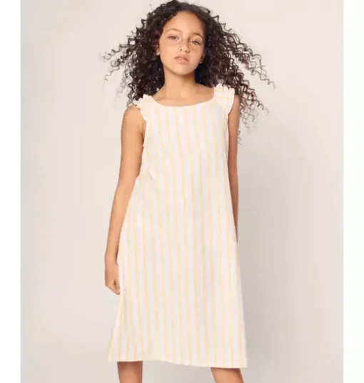 Children's Twill Nightgown in Sunny Stripe