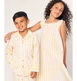 Children's Twill Pajama in Sunny Stripe
