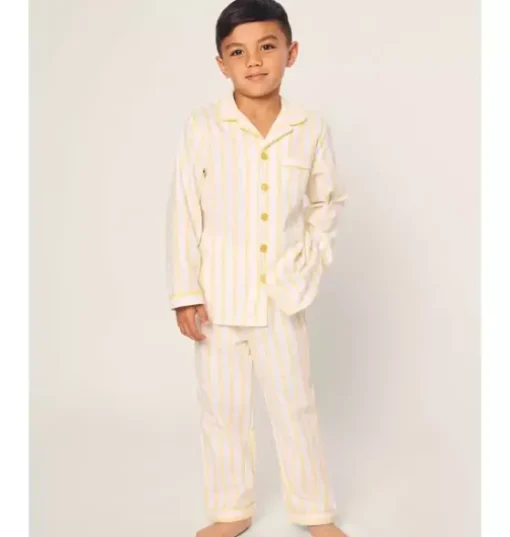 Children's Twill Pajama in Sunny Stripe