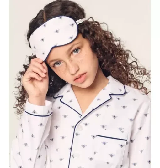 Children's Twill Sleep Mask in Buzzing Bees