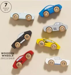 Classic Wooden Sports Cars - 7 Piece