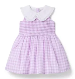 Collared Gingham Dress