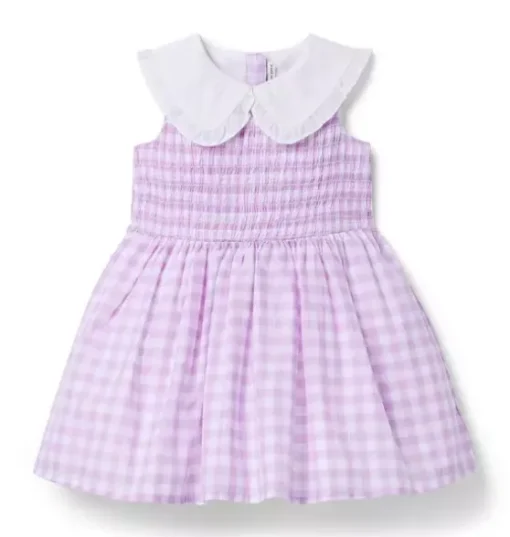 Collared Gingham Dress