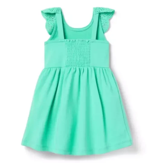 Crochet Collar Ponte Dress