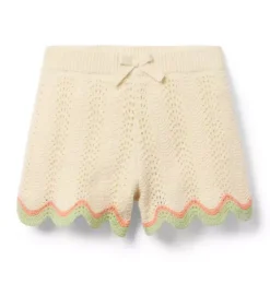 Crochet Scallop Hem Short