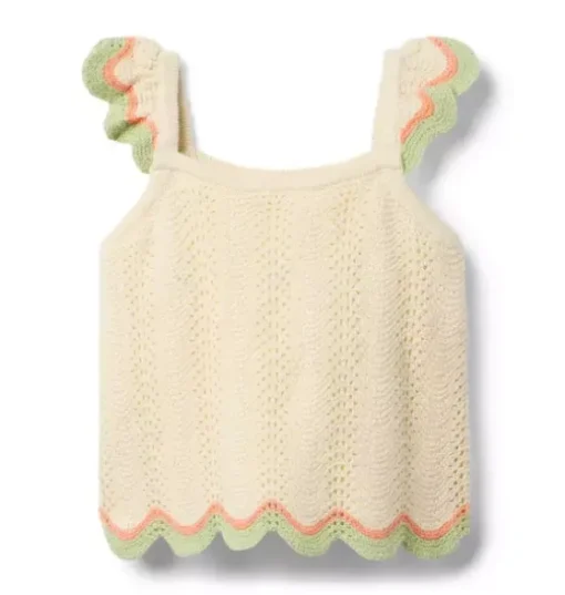 Crochet Scallop Hem Top